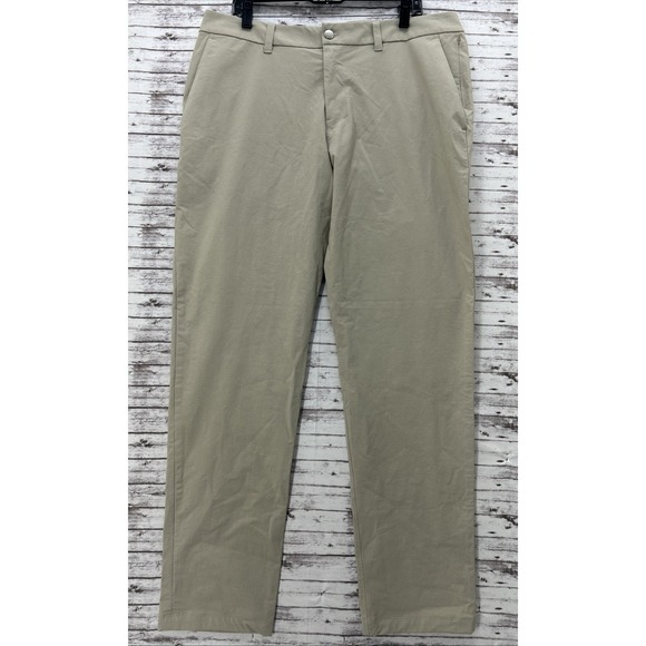 Lululemon Pants Mens 36x34 Khaki ABC Versa Twill Classic Fit Trouser Stretch NEW